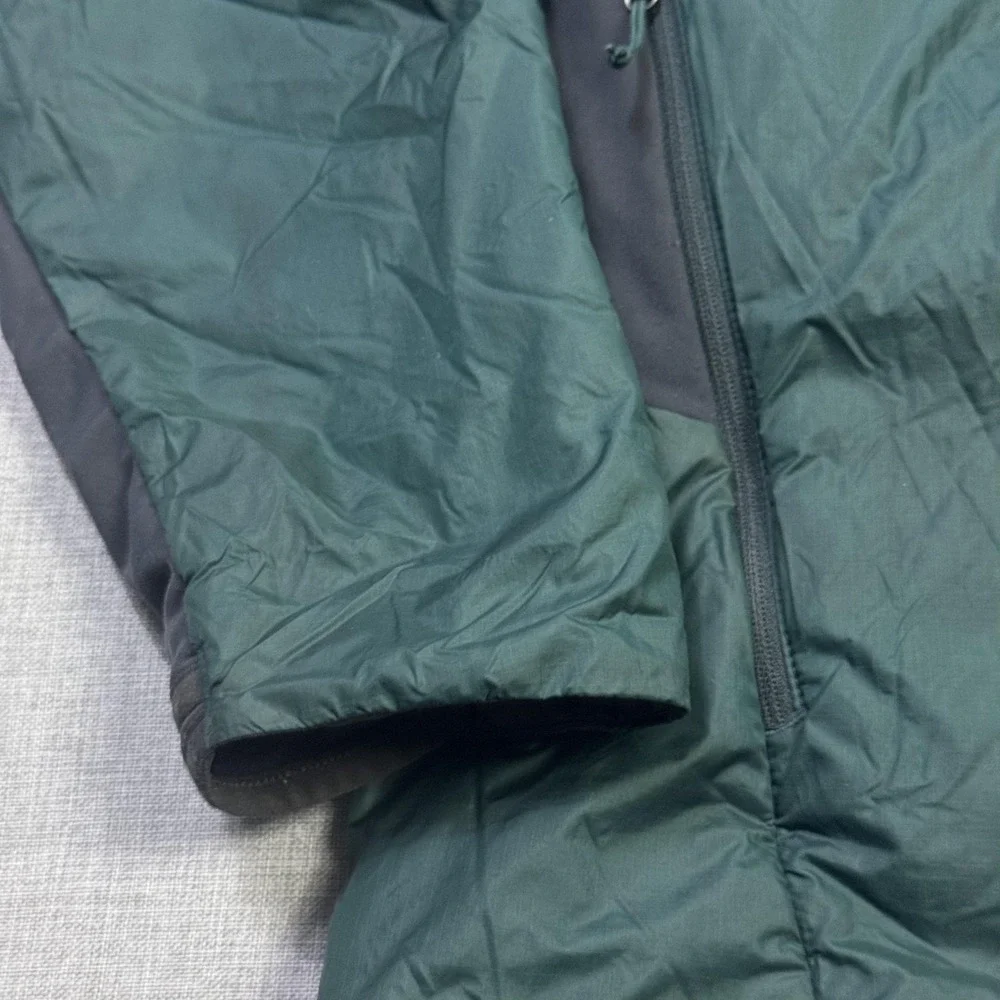 REI Co-Op Primaloft Jacket Mens XL Green Puffer Hooded Insulated Full Zip